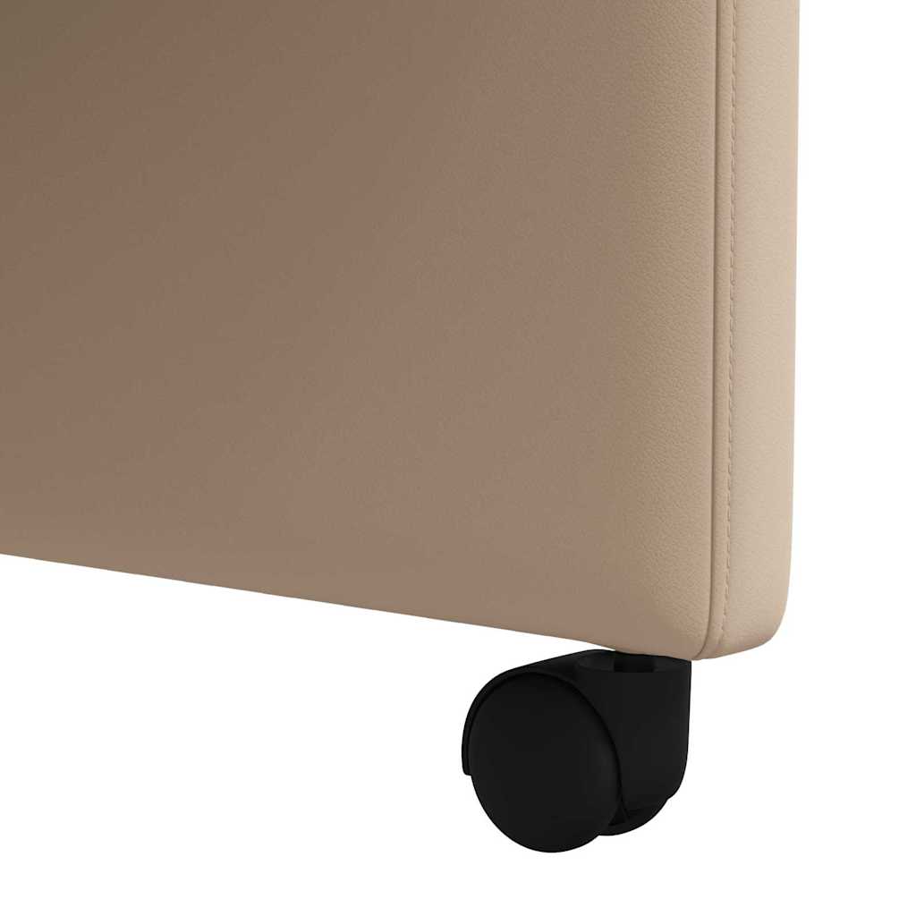 Eetkamerstoelen met Wieltjes 2 pcs Cappuccino 58 x 65 x 98 cm is nu te koop bij PeponiXL, paradijselijk wonen!