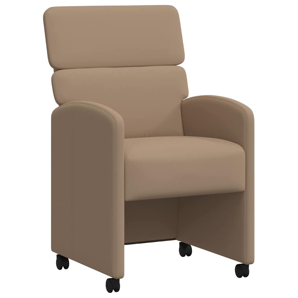 Eetkamerstoelen met Wieltjes 2 pcs Cappuccino 58 x 65 x 98 cm is nu te koop bij PeponiXL, paradijselijk wonen!