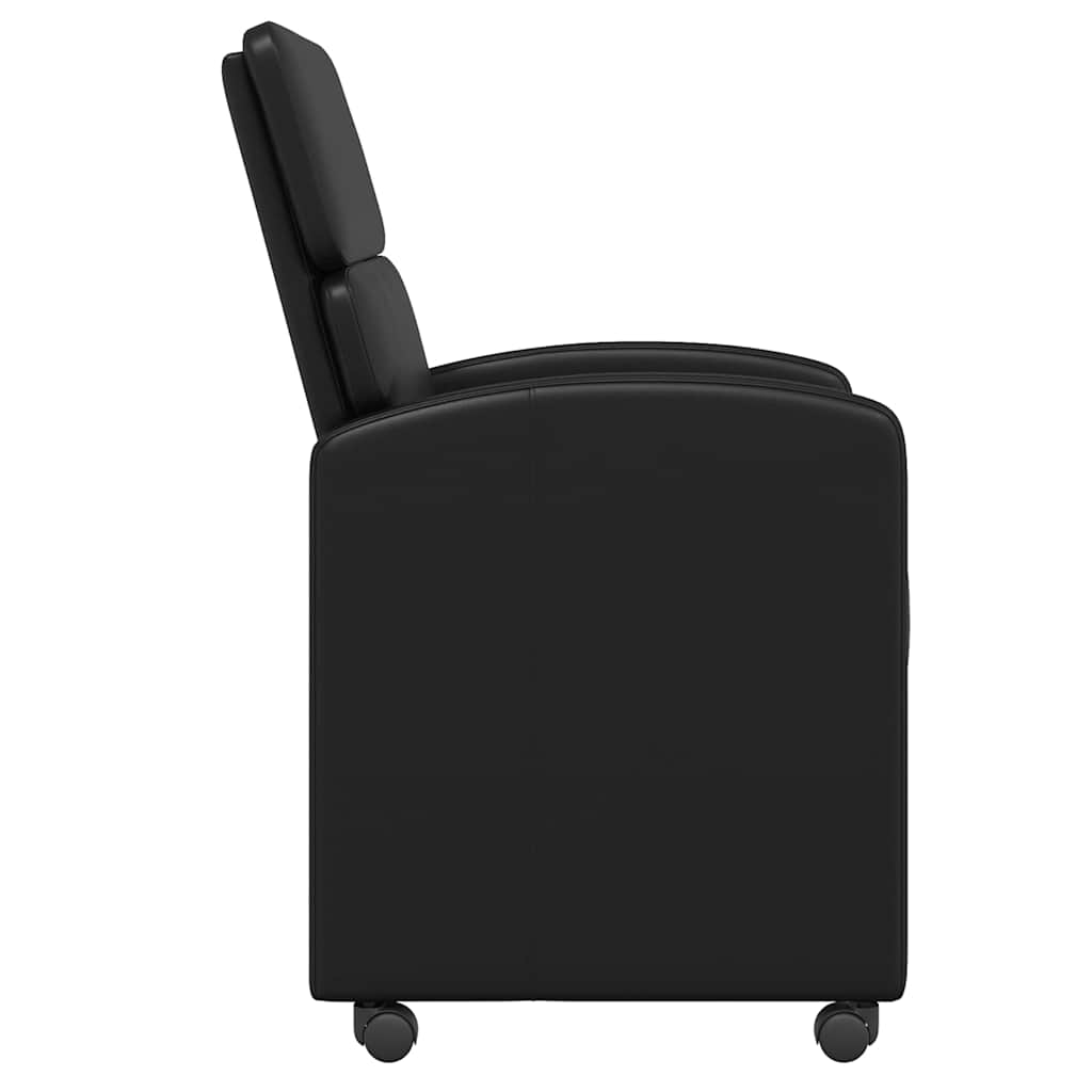 Eetkamerstoelen met Wieltjes 2 pcs Zwart 58 x 65 x 98 cm is nu te koop bij PeponiXL, paradijselijk wonen!