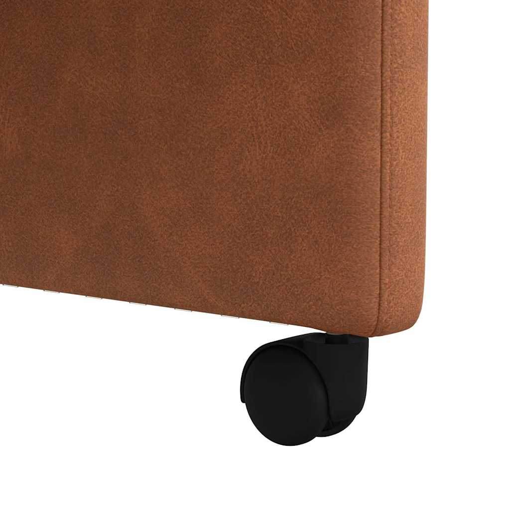 Eetkamerstoelen met Wieltjes 2 pcs Bruin 58 x 67 x 97 cm is nu te koop bij PeponiXL, paradijselijk wonen!