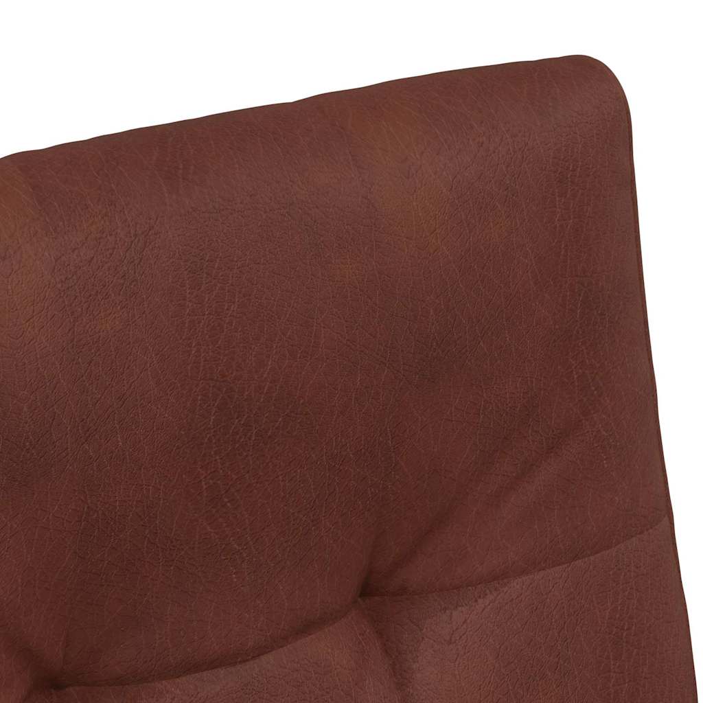 Eetkamerstoelen met Wieltjes 2 pcs Glanzend bruin Kunstleer is nu te koop bij PeponiXL, paradijselijk wonen!