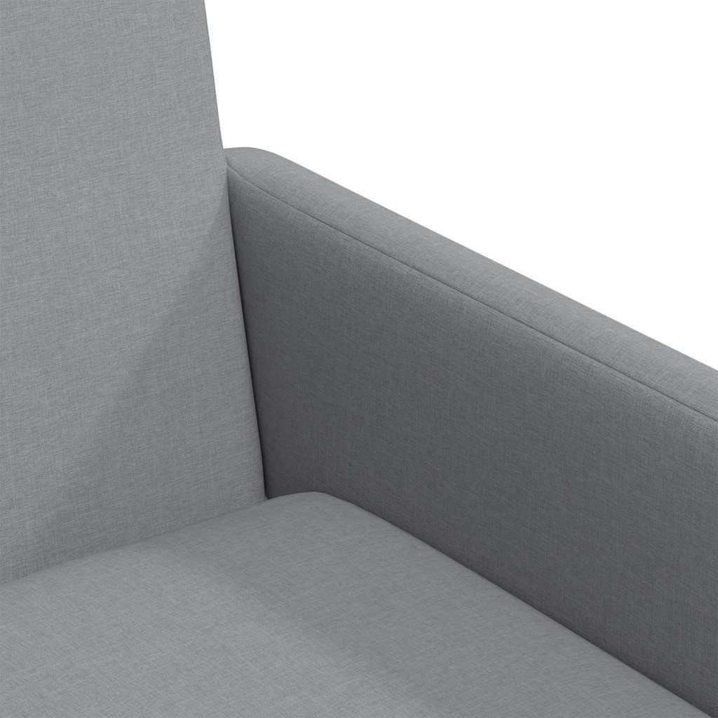 Eettafelstoelen 2 pcs Lichtgrijs 57 x 67 x 95 cm Stof is nu te koop bij PeponiXL, paradijselijk wonen!