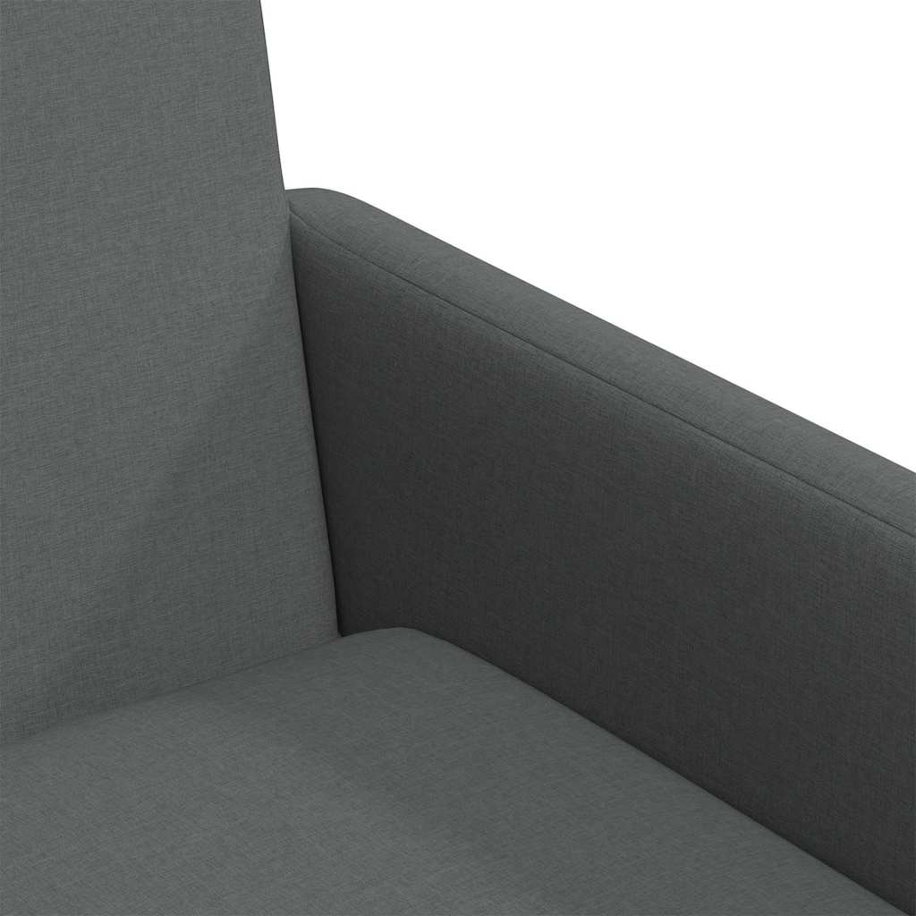 Eettafelstoelen 2 pcs Donkergrijs 57 x 67 x 95 cm Stof is nu te koop bij PeponiXL, paradijselijk wonen!