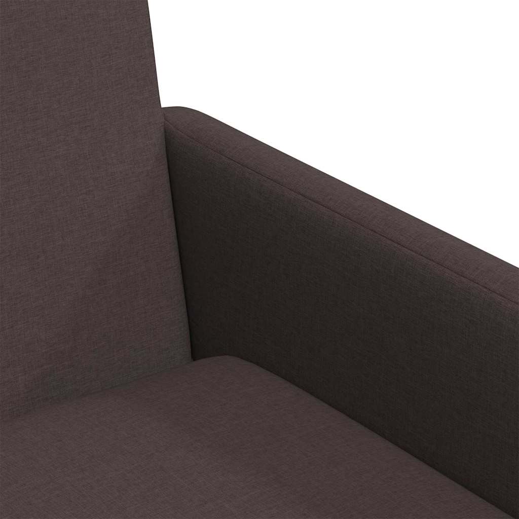 Eettafelstoelen 2 pcs Donkerbruin 57 x 67 x 95 cm Stof is nu te koop bij PeponiXL, paradijselijk wonen!