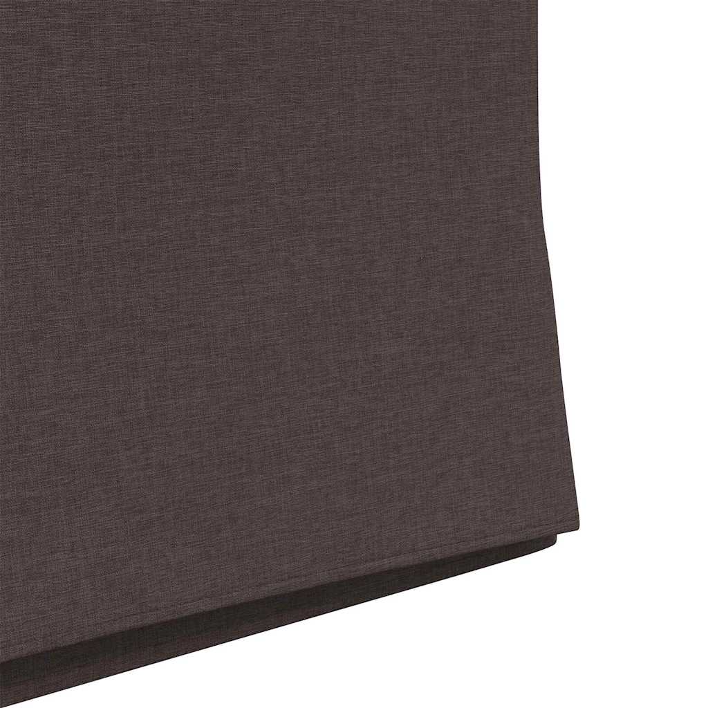 Eettafelstoelen 2 pcs Donkerbruin 57 x 67 x 95 cm Stof is nu te koop bij PeponiXL, paradijselijk wonen!