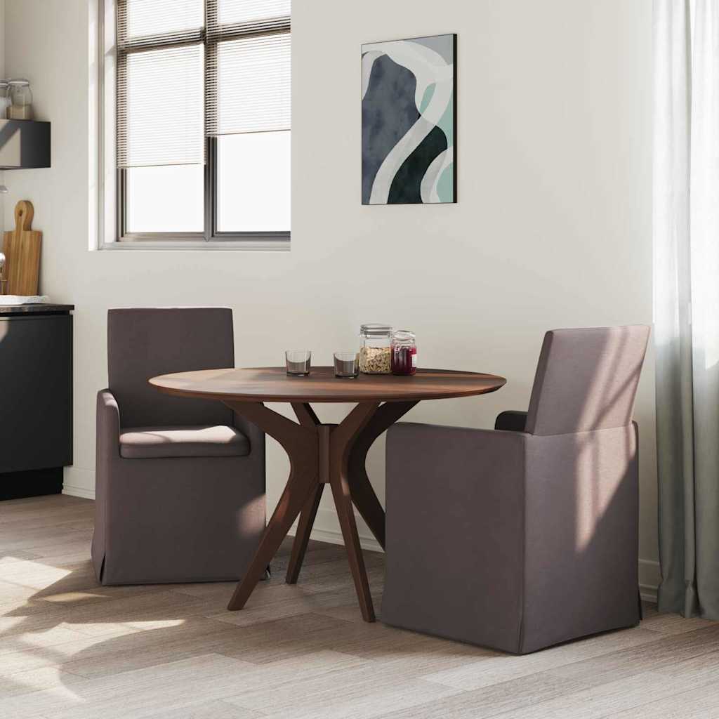 Eettafelstoelen 2 pcs Donkerbruin 57 x 67 x 95 cm Stof is nu te koop bij PeponiXL, paradijselijk wonen!