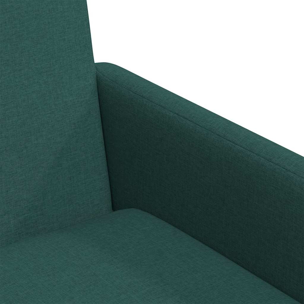 Eettafelstoelen 2 pcs Donkergroen 57 x 67 x 95 cm Stof is nu te koop bij PeponiXL, paradijselijk wonen!