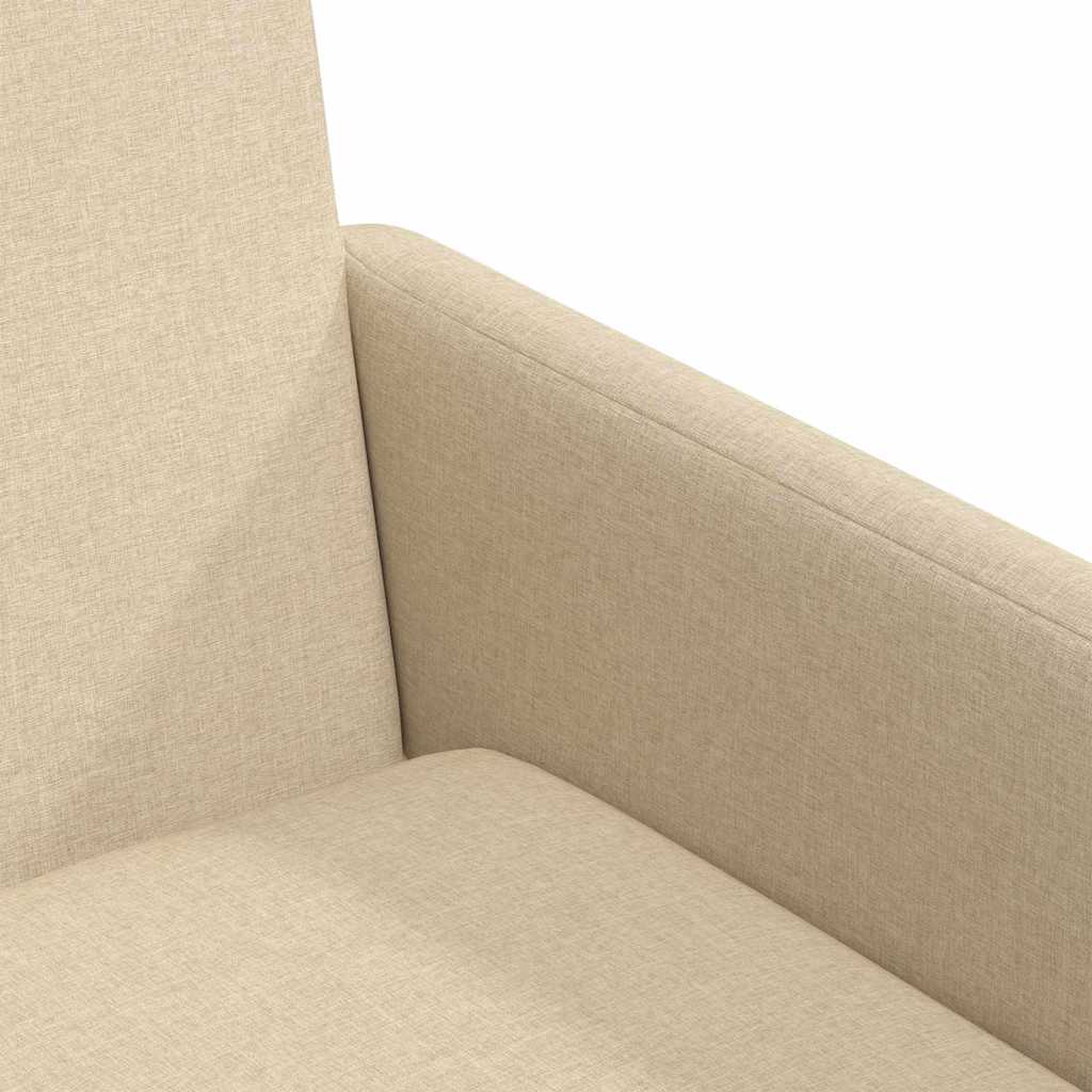 Eettafelstoelen 2 pcs Crème 57 x 67 x 95 cm Stof is nu te koop bij PeponiXL, paradijselijk wonen!