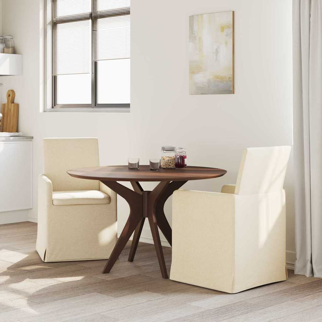 Eettafelstoelen 2 pcs Crème 57 x 67 x 95 cm Stof is nu te koop bij PeponiXL, paradijselijk wonen!