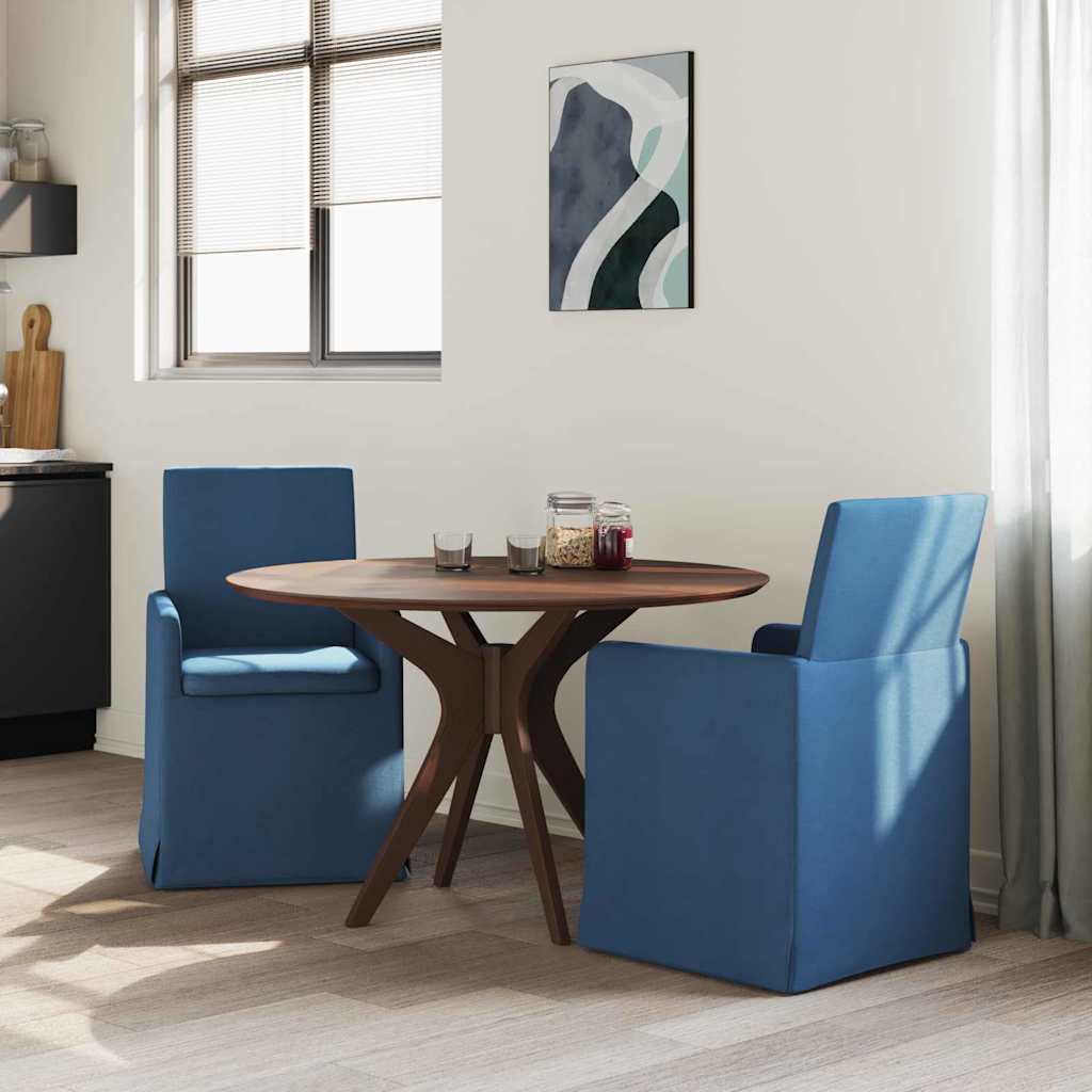 Eettafelstoelen 2 pcs Blauw 57 x 67 x 95 cm Stof is nu te koop bij PeponiXL, paradijselijk wonen!