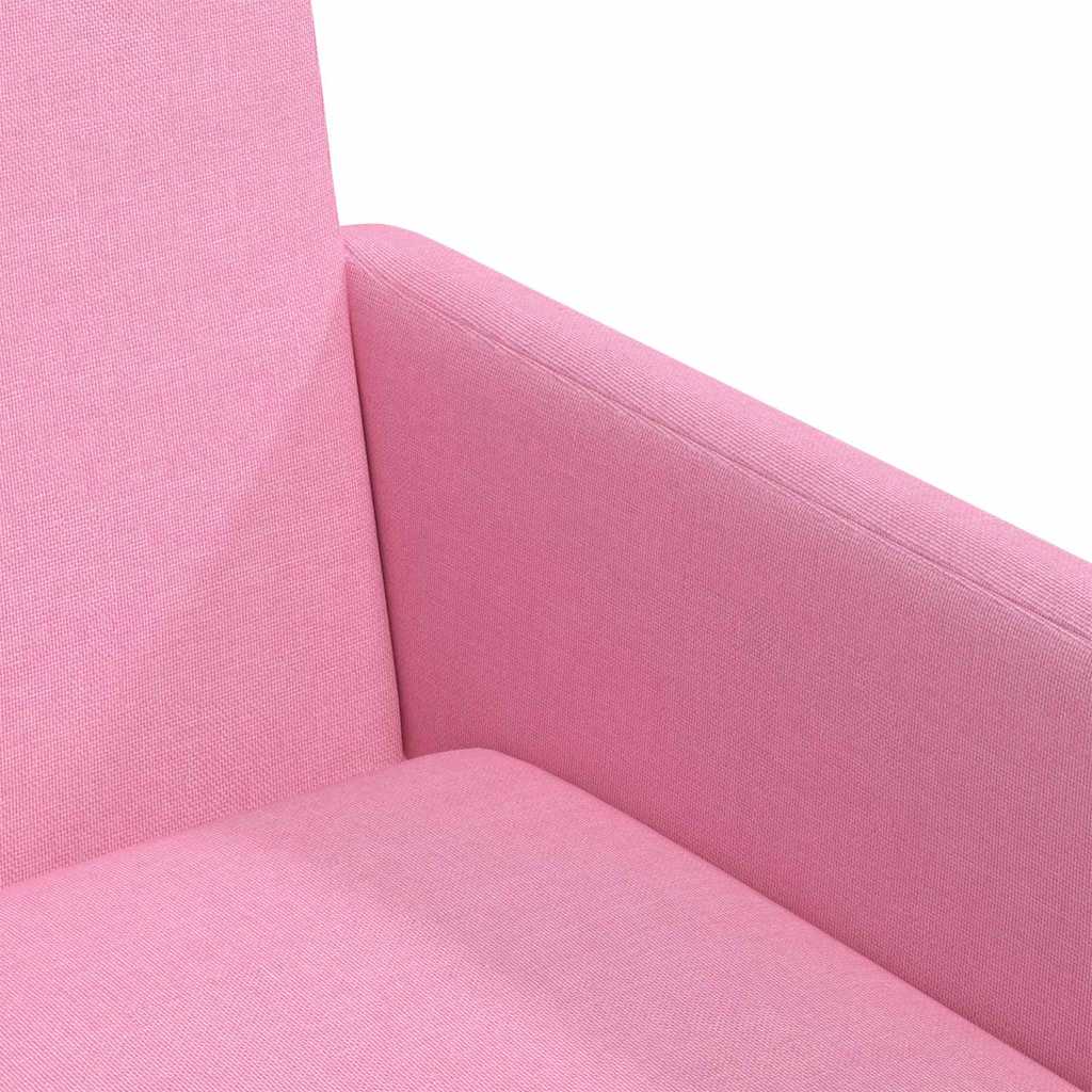 Eettafelstoelen 2 pcs Roze 57 x 67 x 95 cm Stof is nu te koop bij PeponiXL, paradijselijk wonen!