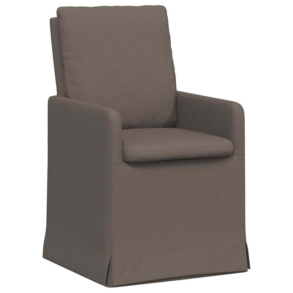 Eettafelstoelen 2 pcs Lichtgrijs 57 x 67 x 98 cm Linnen is nu te koop bij PeponiXL, paradijselijk wonen!