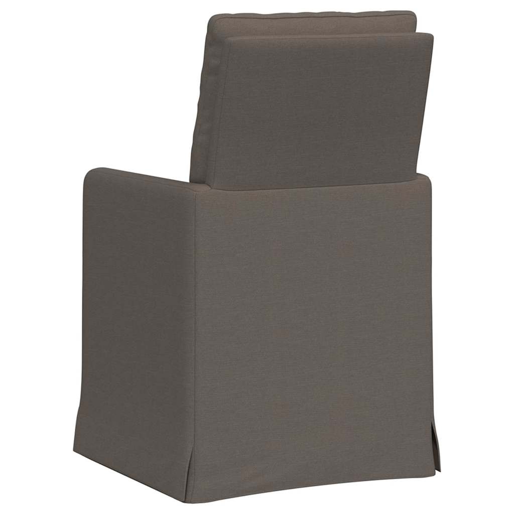 Eettafelstoelen 2 pcs Lichtgrijs 57 x 67 x 98 cm Linnen is nu te koop bij PeponiXL, paradijselijk wonen!