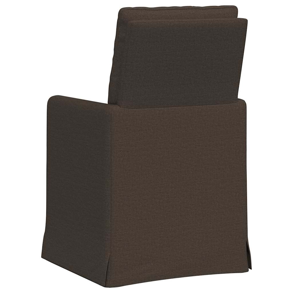 Eettafelstoelen 2 pcs Donkergrijs 57 x 67 x 98 cm Linnen is nu te koop bij PeponiXL, paradijselijk wonen!
