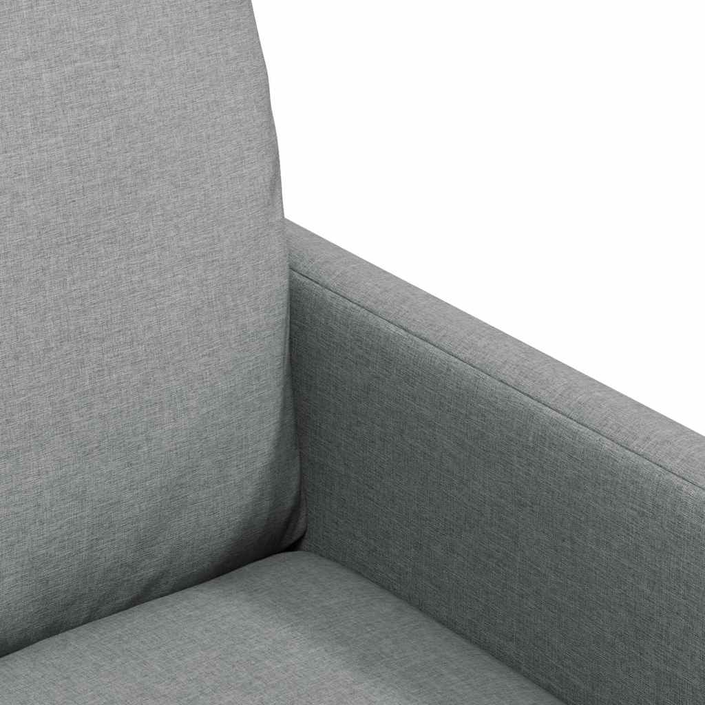 Eettafelstoelen 2 pcs Lichtgrijs 57 x 67 x 98 cm Stof is nu te koop bij PeponiXL, paradijselijk wonen!