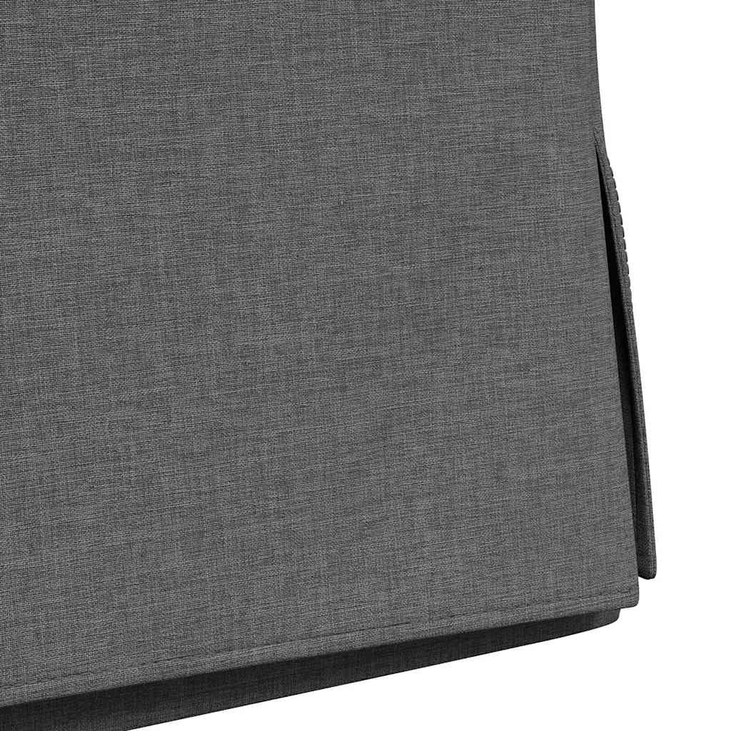 Eettafelstoelen 2 pcs Donkergrijs 57 x 67 x 98 cm Stof is nu te koop bij PeponiXL, paradijselijk wonen!