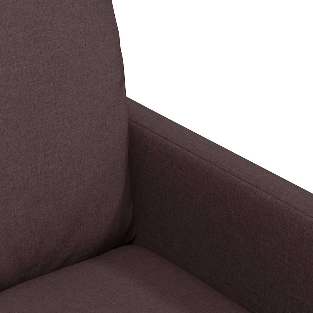 Eettafelstoelen 2 pcs Donkerbruin 57 x 67 x 98 cm Stof is nu te koop bij PeponiXL, paradijselijk wonen!