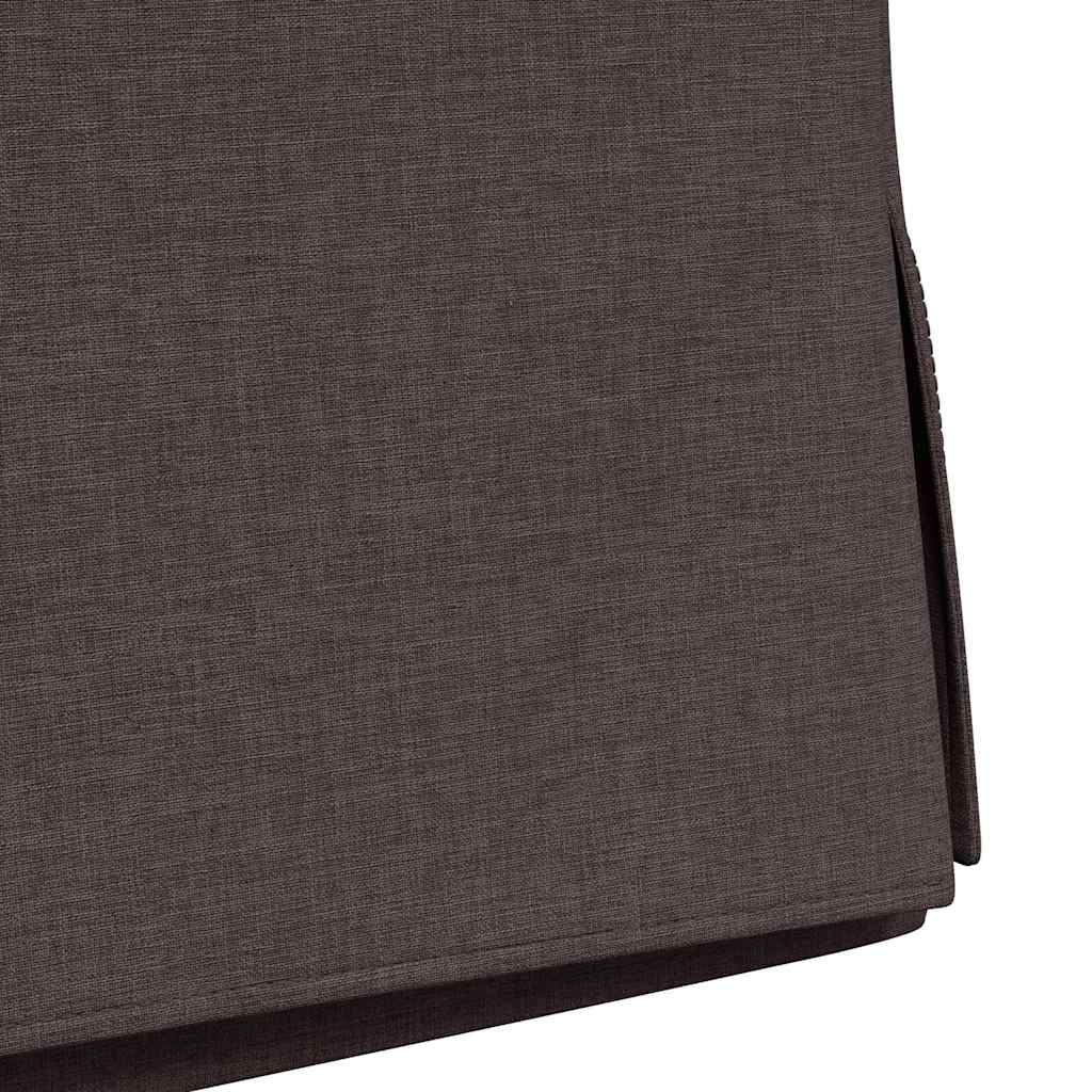 Eettafelstoelen 2 pcs Donkerbruin 57 x 67 x 98 cm Stof is nu te koop bij PeponiXL, paradijselijk wonen!