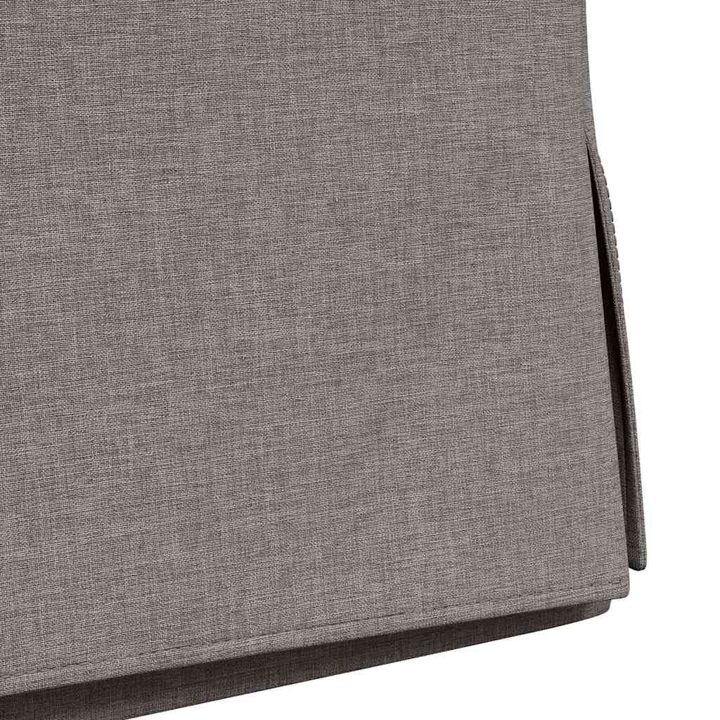 Eettafelstoelen 2 pcs Taupe 57 x 67 x 98 cm Stof is nu te koop bij PeponiXL, paradijselijk wonen!