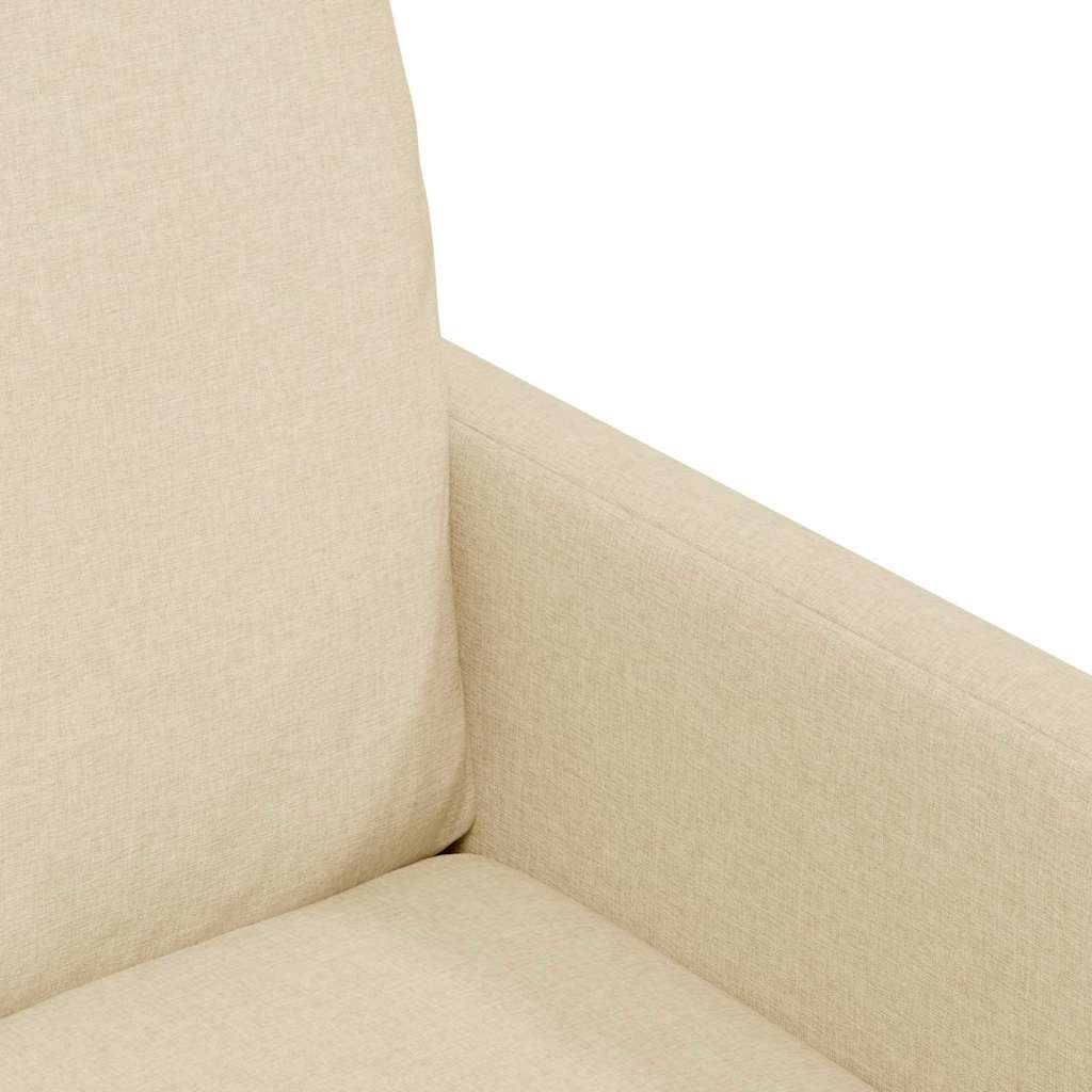 Eettafelstoelen 2 pcs Crème 57 x 67 x 98 cm Stof is nu te koop bij PeponiXL, paradijselijk wonen!