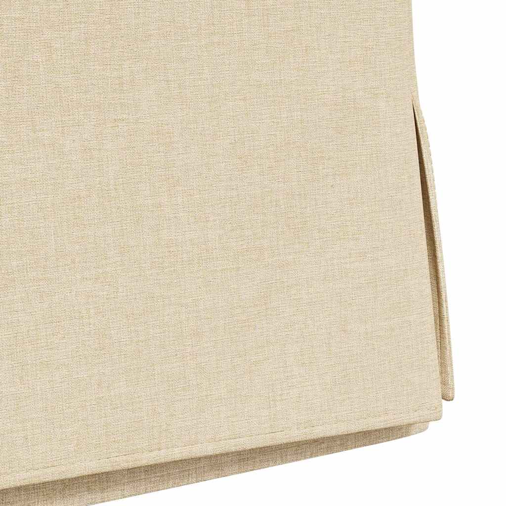 Eettafelstoelen 2 pcs Crème 57 x 67 x 98 cm Stof is nu te koop bij PeponiXL, paradijselijk wonen!