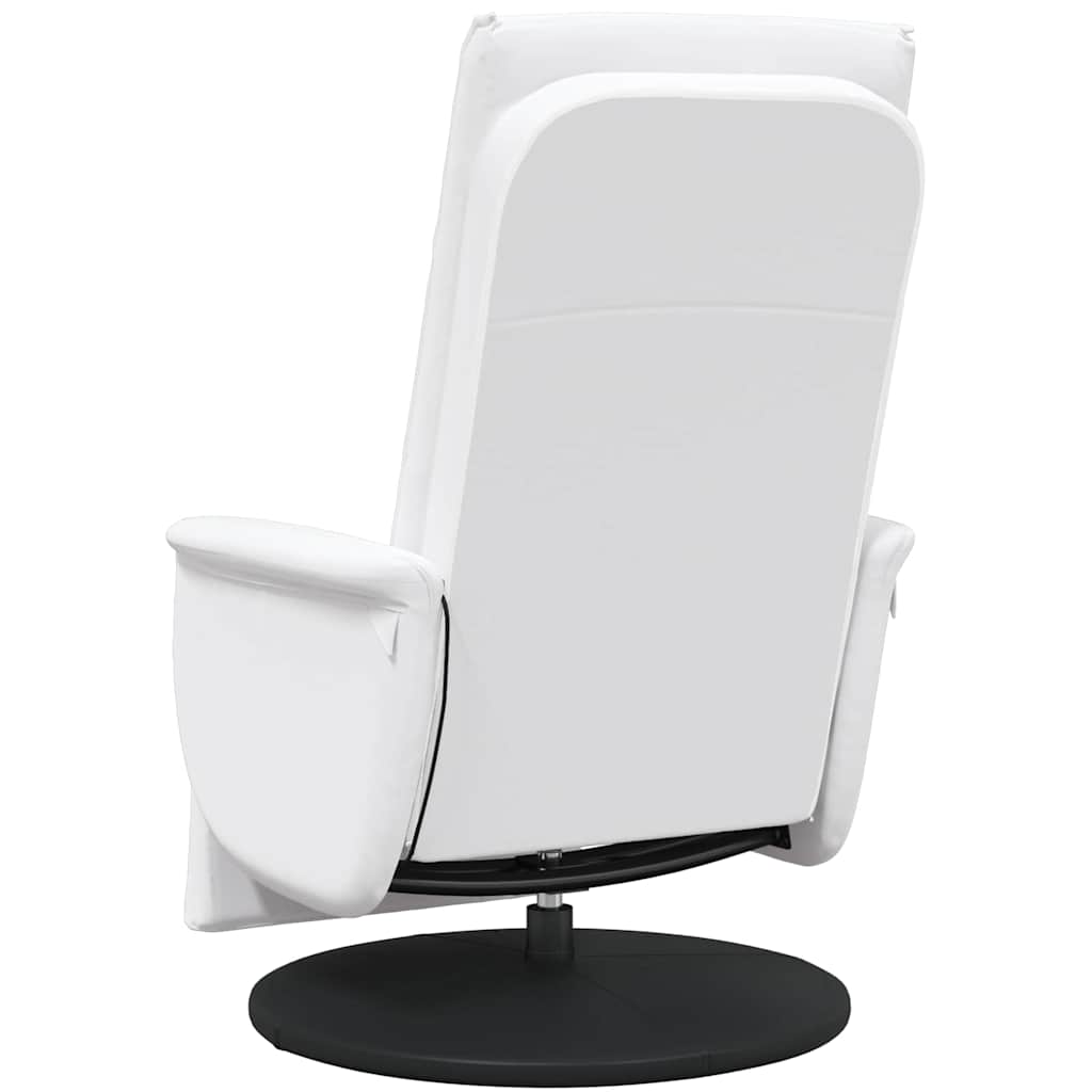 Massage Recliner Stoel Wit 71 x 90 x 105 cm Nep Leer is nu te koop bij PeponiXL, paradijselijk wonen!
