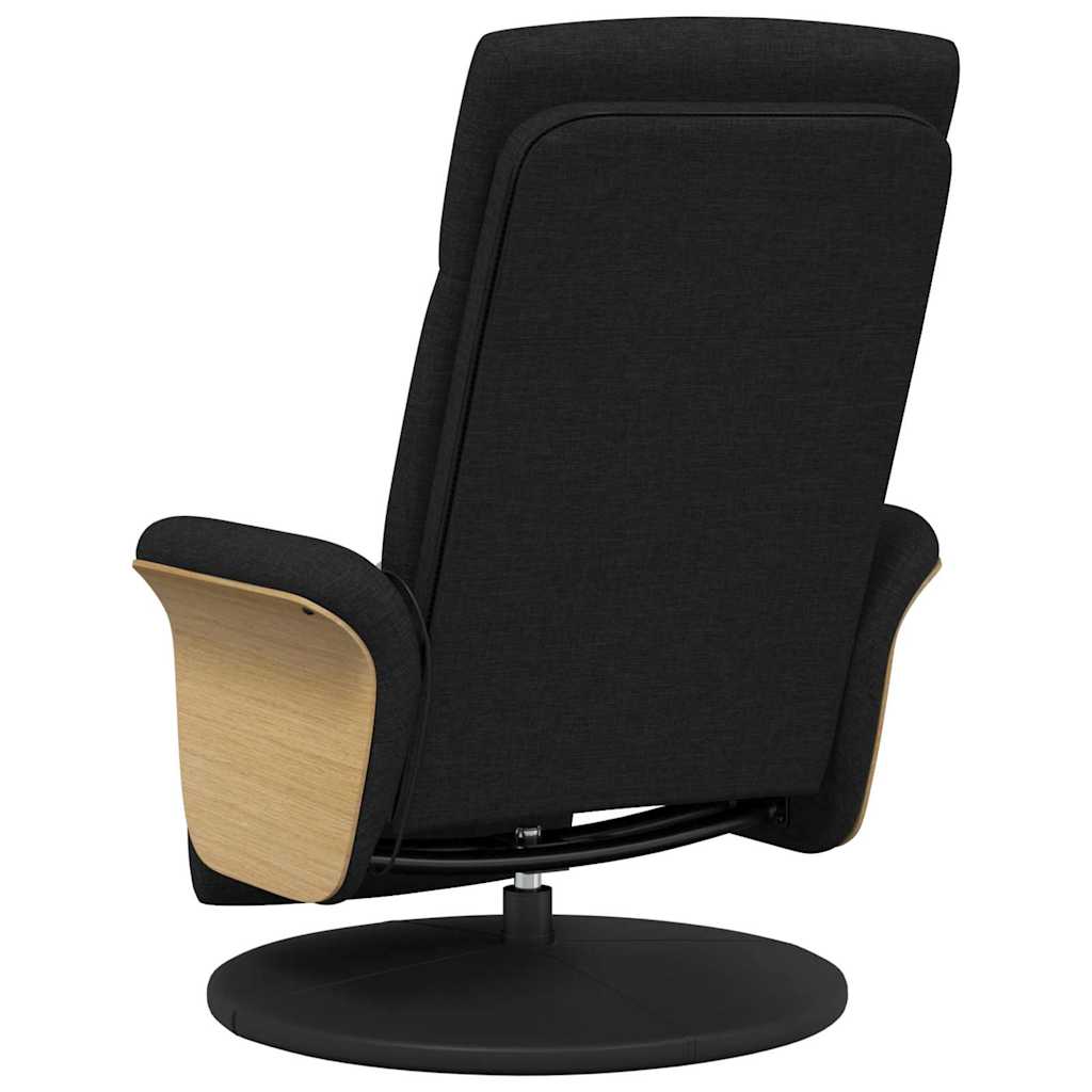 Massage Recliner Stoel Zwart 79 x 87 x 104.5 cm Stof is nu te koop bij PeponiXL, paradijselijk wonen!