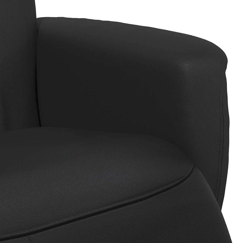 Massage Recliner Stoel Zwart Nep Leer is nu te koop bij PeponiXL, paradijselijk wonen!