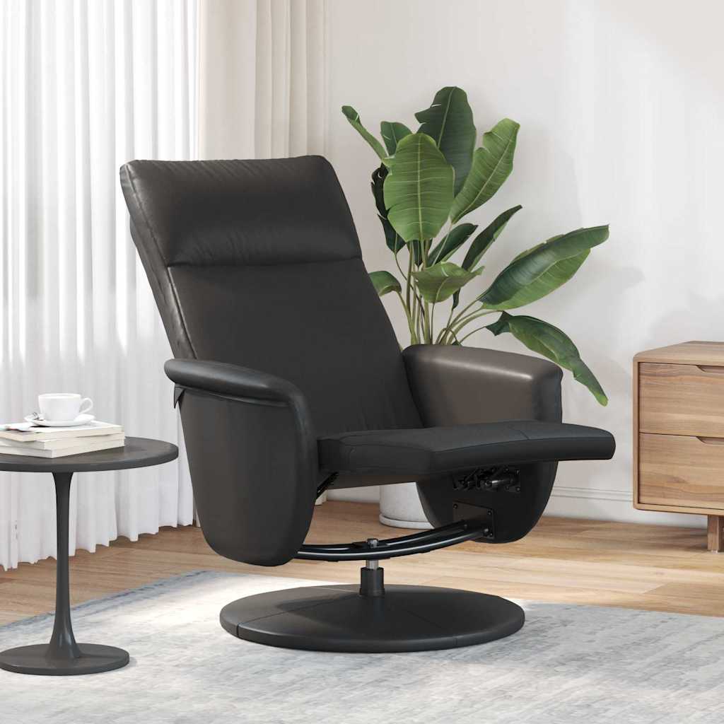 Massage Recliner Stoel Zwart Nep Leer is nu te koop bij PeponiXL, paradijselijk wonen!