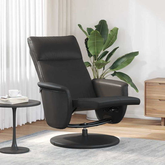 Massage Recliner Stoel Zwart Nep Leer is nu te koop bij PeponiXL, paradijselijk wonen!