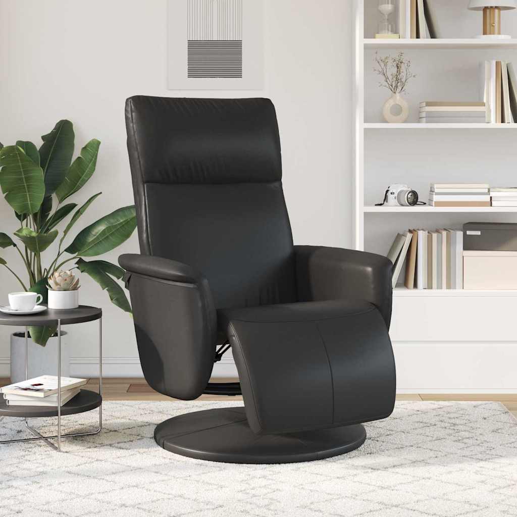 Massage Recliner Stoel Zwart Nep Leer is nu te koop bij PeponiXL, paradijselijk wonen!