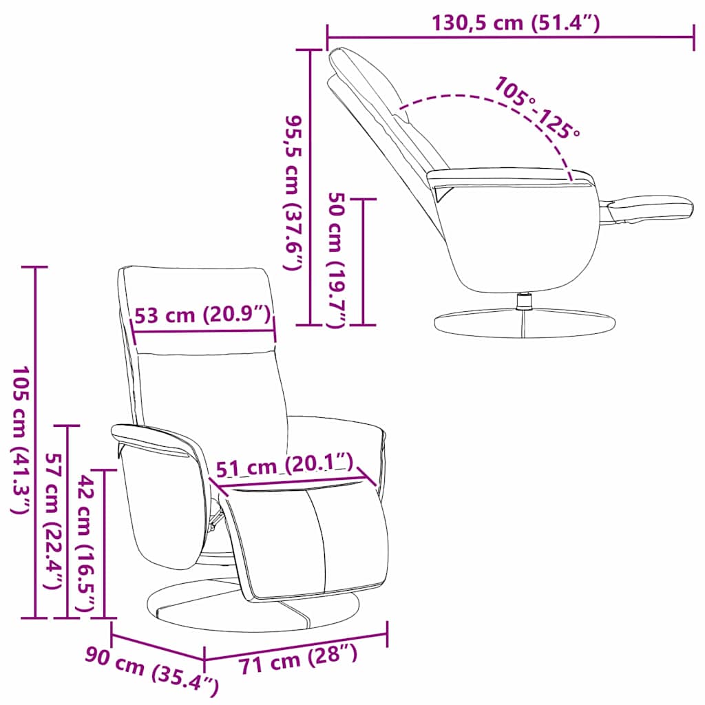 Massage Recliner Stoel Zwart Nep Leer is nu te koop bij PeponiXL, paradijselijk wonen!