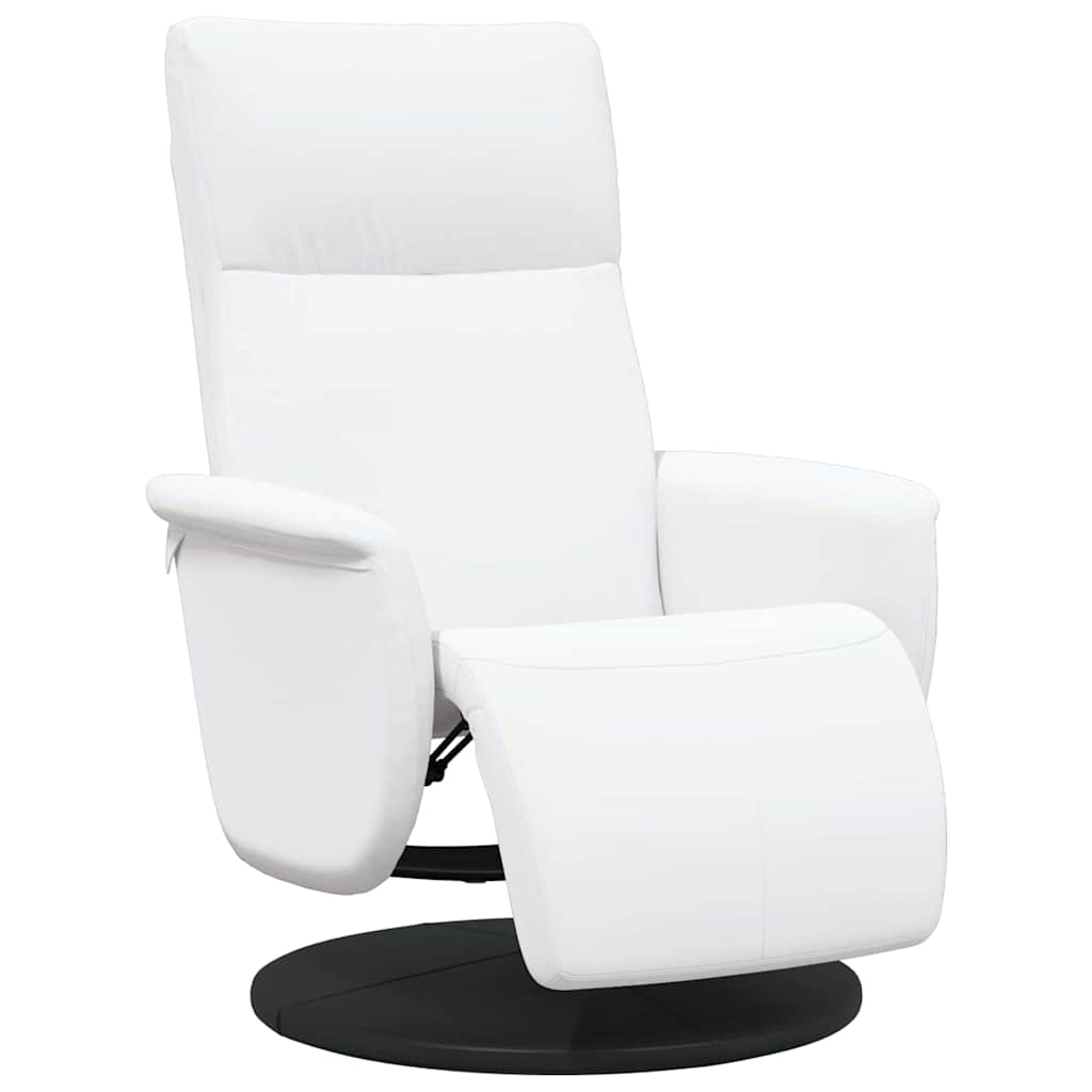Massage Recliner Stoel Wit Nep Leer is nu te koop bij PeponiXL, paradijselijk wonen!