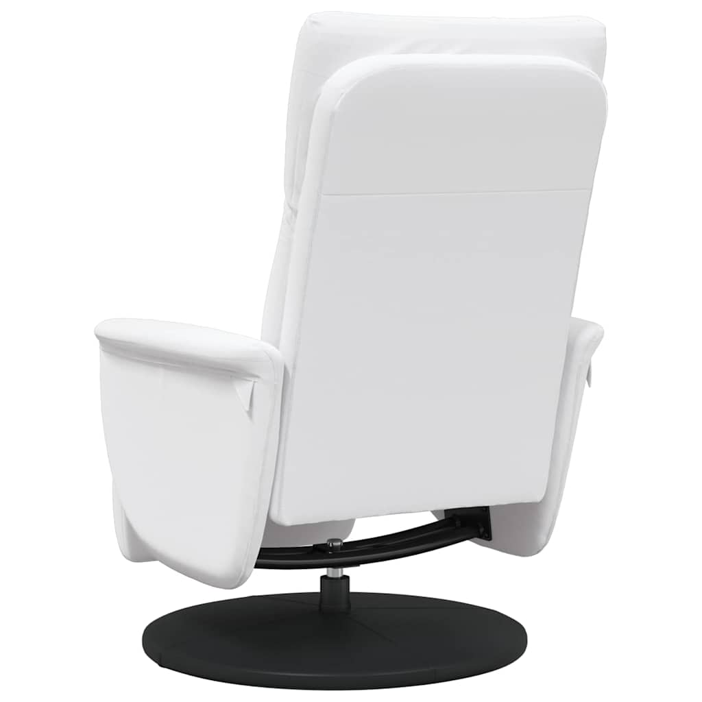Massage Recliner Stoel Wit Nep Leer is nu te koop bij PeponiXL, paradijselijk wonen!