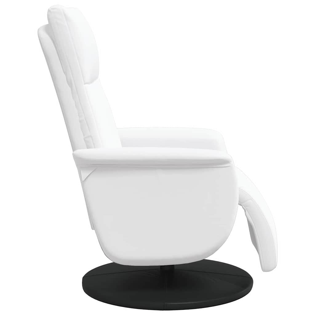 Massage Recliner Stoel Wit Nep Leer is nu te koop bij PeponiXL, paradijselijk wonen!
