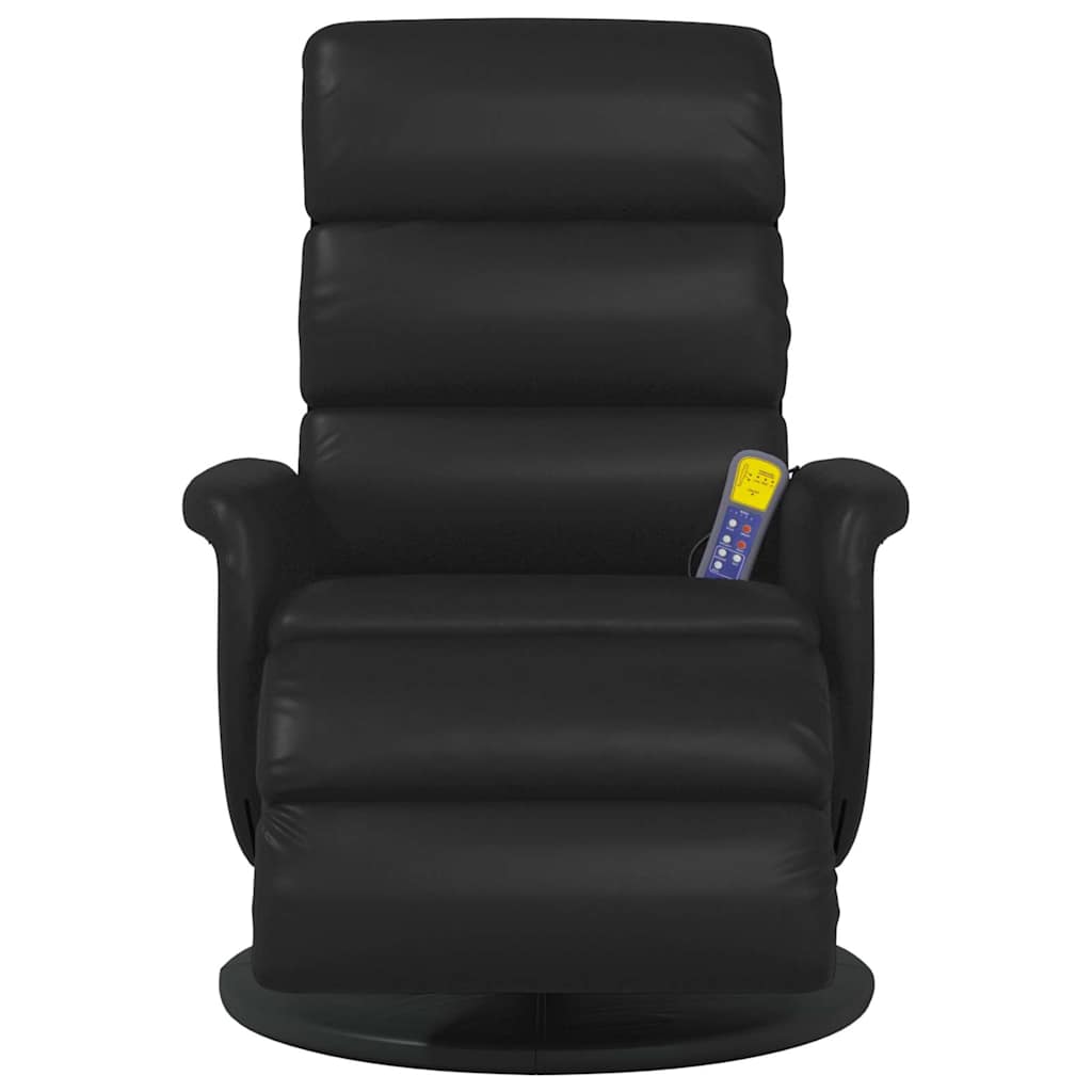 Massage Recliner Stoel Zwart 71 x 98 x 106 cm Nep Leer is nu te koop bij PeponiXL, paradijselijk wonen!