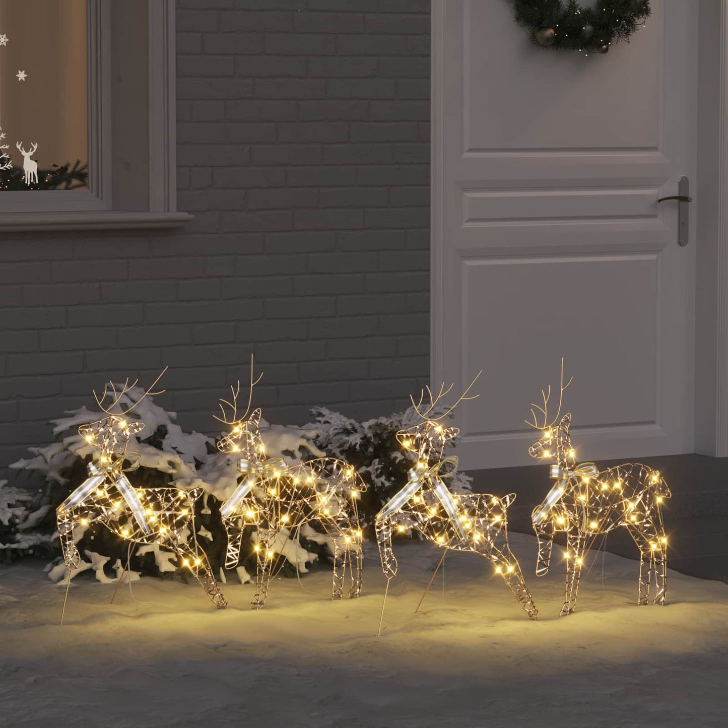 LED Rendieren met 80 LED 4 pcs Goud PET is nu te koop bij PeponiXL, paradijselijk wonen!