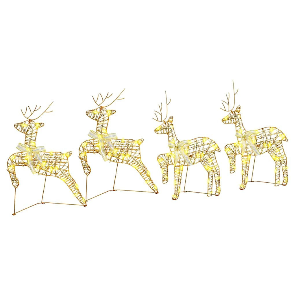 LED Rendieren met 80 LED 4 pcs Goud PET is nu te koop bij PeponiXL, paradijselijk wonen!