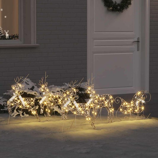 LED Rendieren met 40 LED 5 pcs Goud PET is nu te koop bij PeponiXL, paradijselijk wonen!