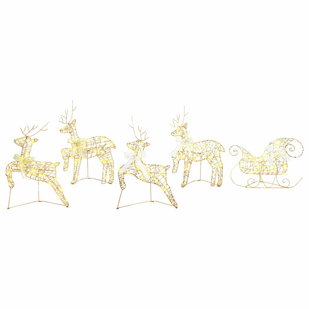 LED Rendieren met 40 LED 5 pcs Goud PET is nu te koop bij PeponiXL, paradijselijk wonen!