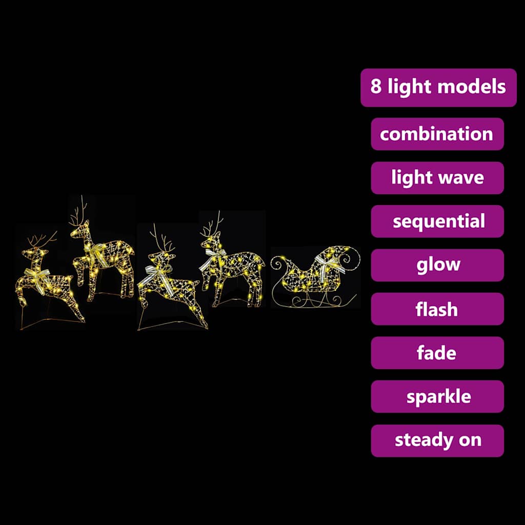 LED Rendieren met 40 LED 5 pcs Goud PET is nu te koop bij PeponiXL, paradijselijk wonen!