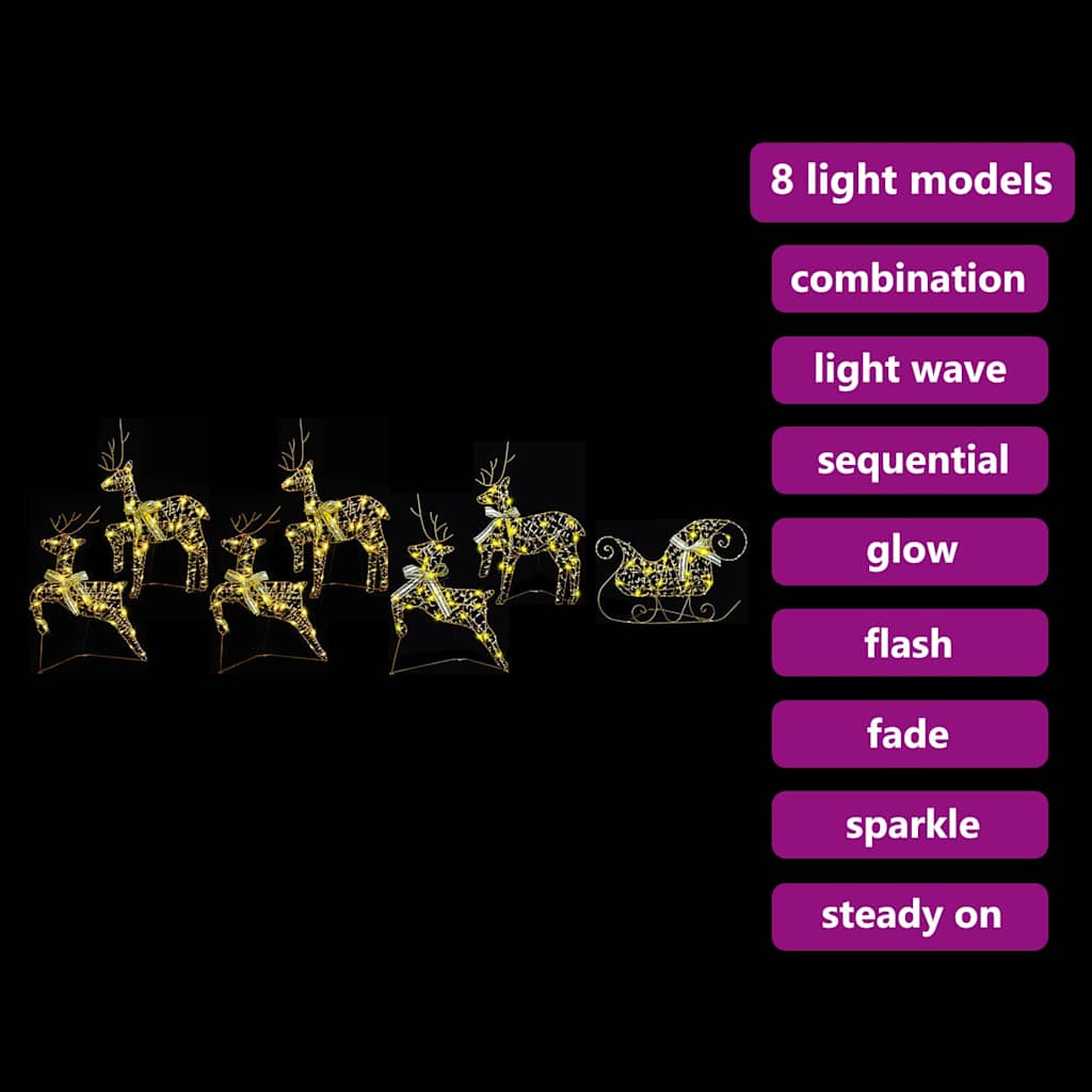 LED Rendieren met 40 LED 7 pcs Goud PET is nu te koop bij PeponiXL, paradijselijk wonen!