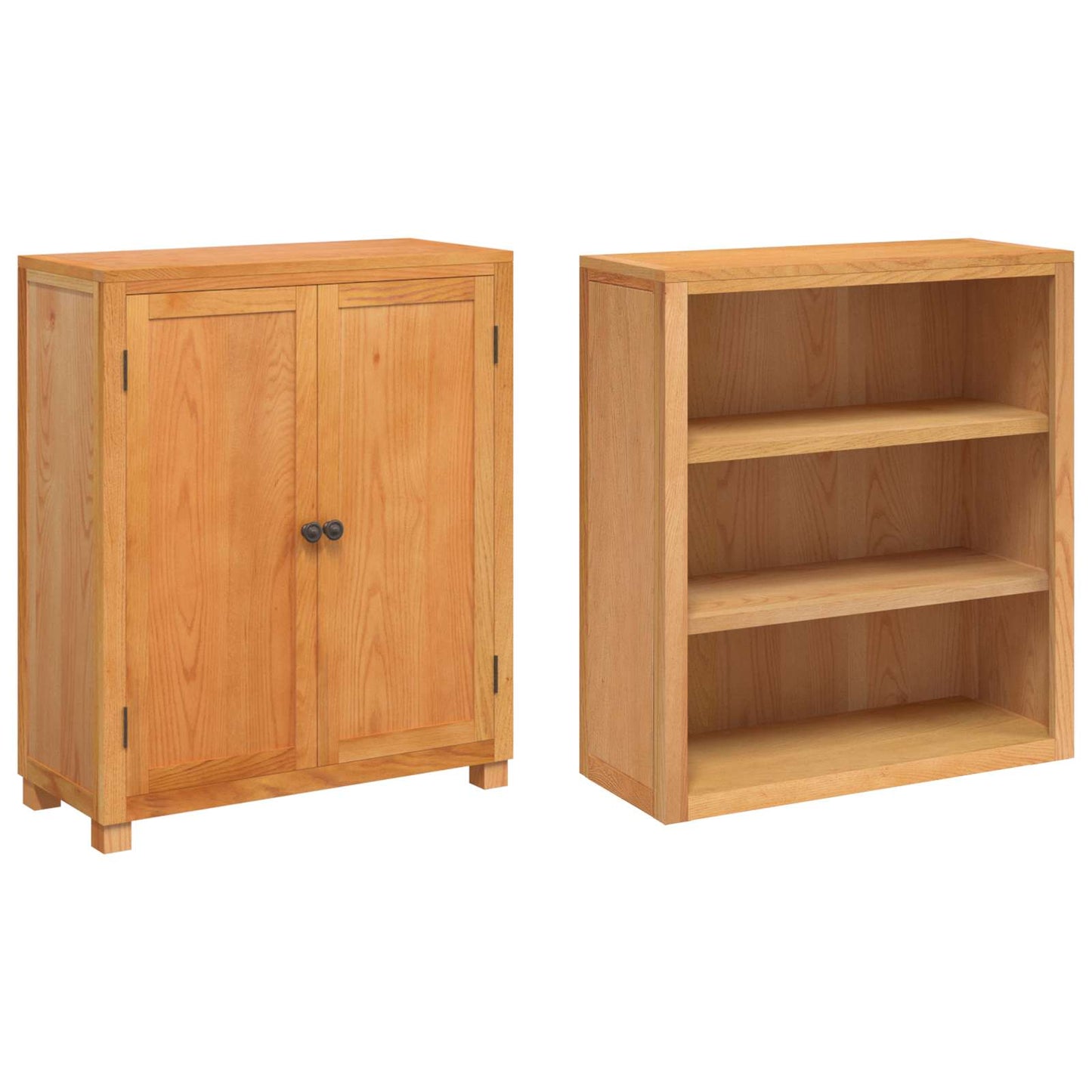 Opslagmeubel Set met opslag met de deur Bruin Bewerkt hout is nu te koop bij PeponiXL, paradijselijk wonen!