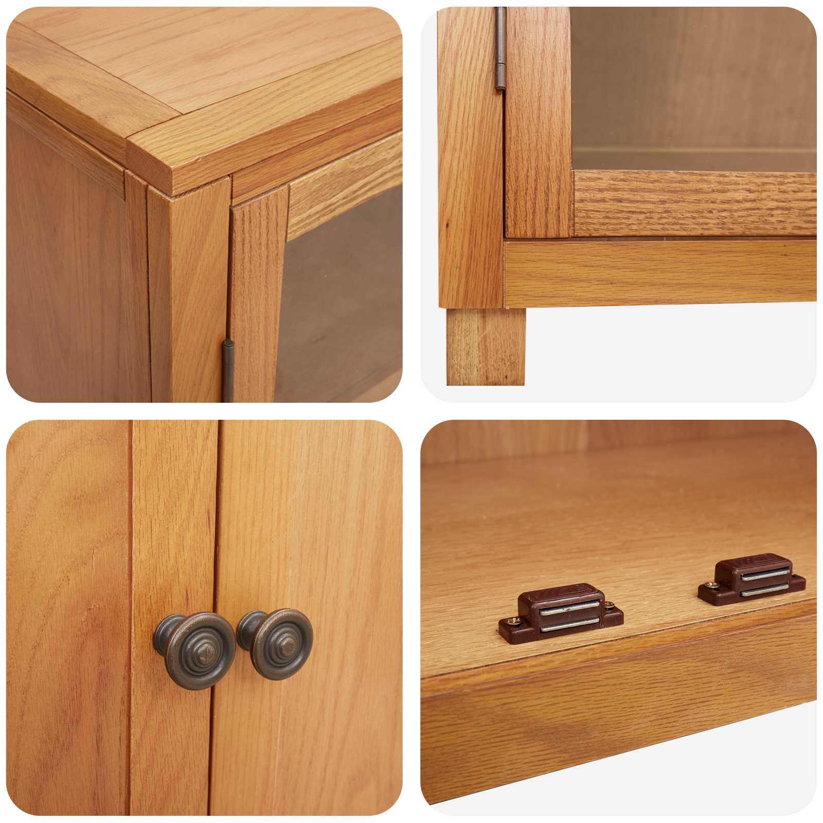 Opslagmeubel Set met plank 2 pcs Naturel Engineered wood en eik is nu te koop bij PeponiXL, paradijselijk wonen!