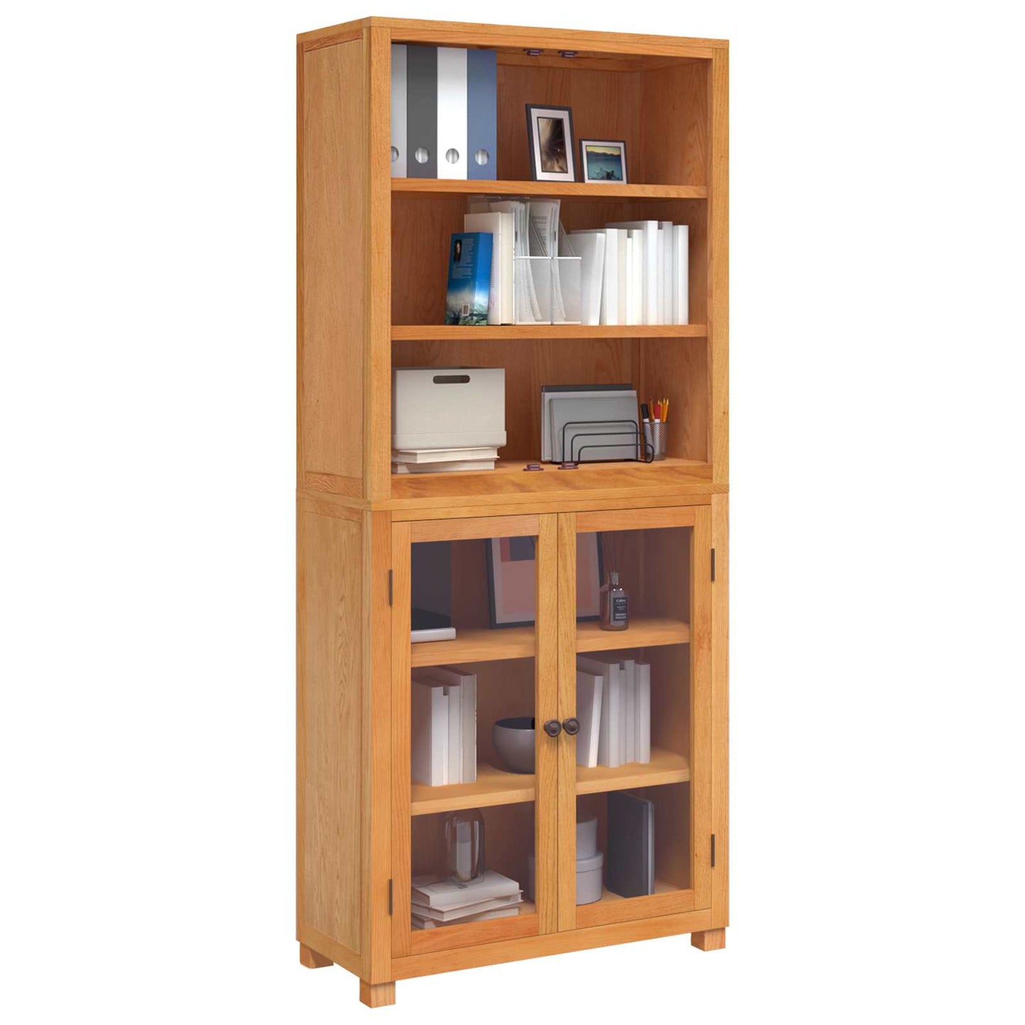 Opslagmeubel Set met opslag met de deur Bruin Bewerkt hout is nu te koop bij PeponiXL, paradijselijk wonen!