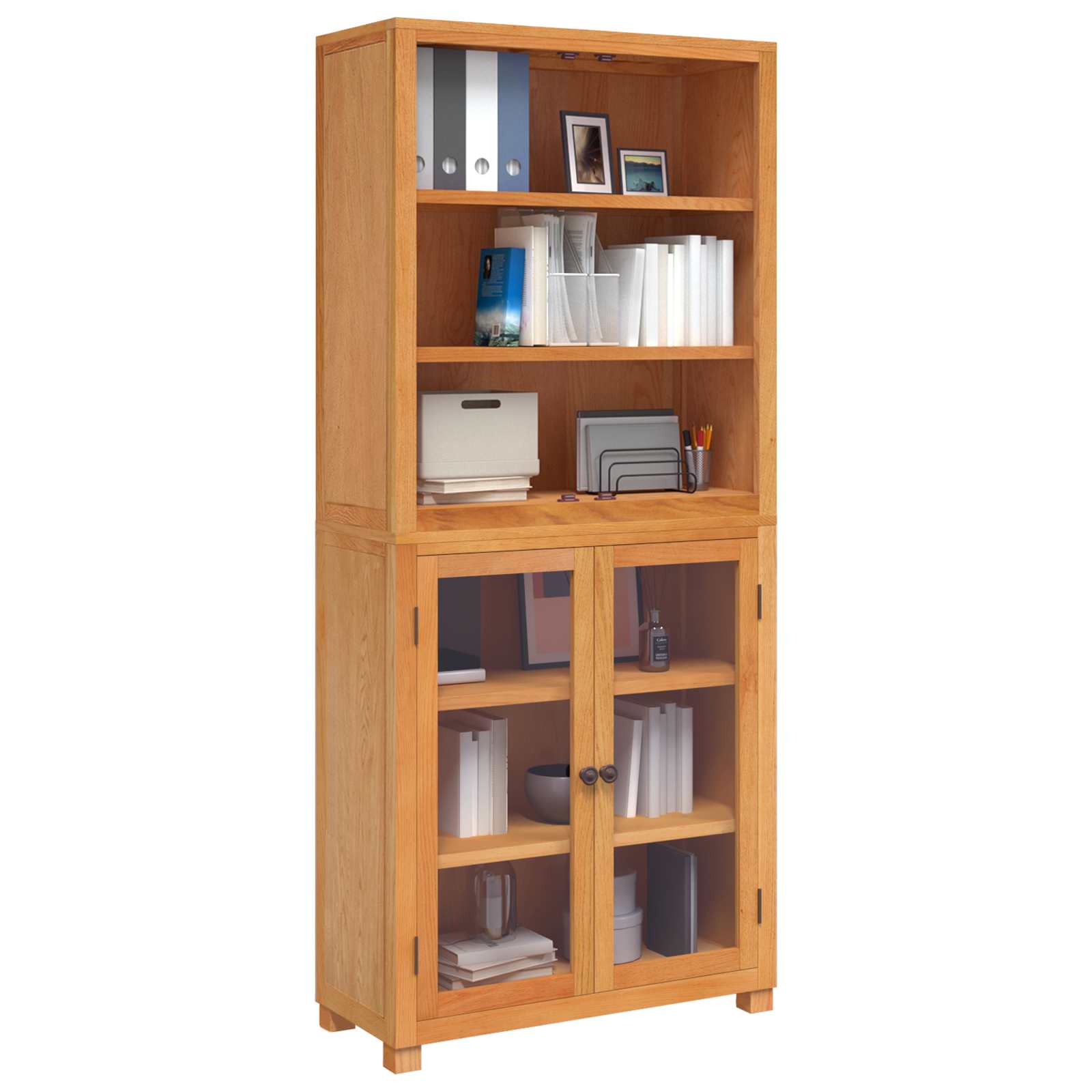 Opslagmeubel Set met opslag met de deur Bruin Bewerkt hout is nu te koop bij PeponiXL, paradijselijk wonen!