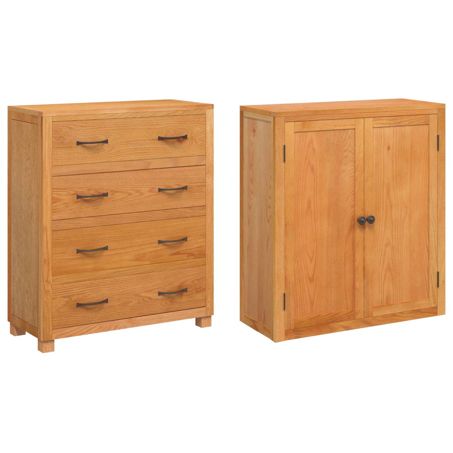 Opslagmeubel Set met lade met opslag Bruin Bewerkt hout is nu te koop bij PeponiXL, paradijselijk wonen!