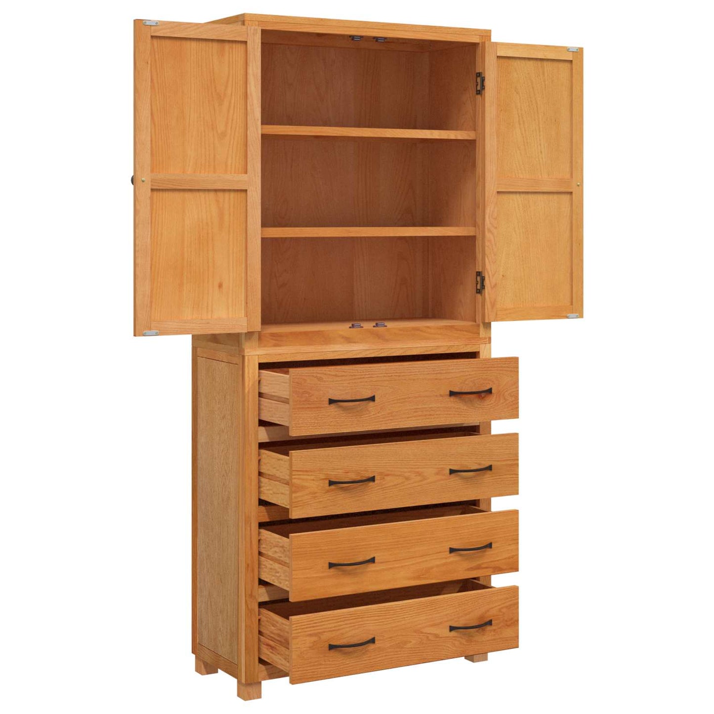 Opslagmeubel Set met lade met opslag Bruin Bewerkt hout is nu te koop bij PeponiXL, paradijselijk wonen!