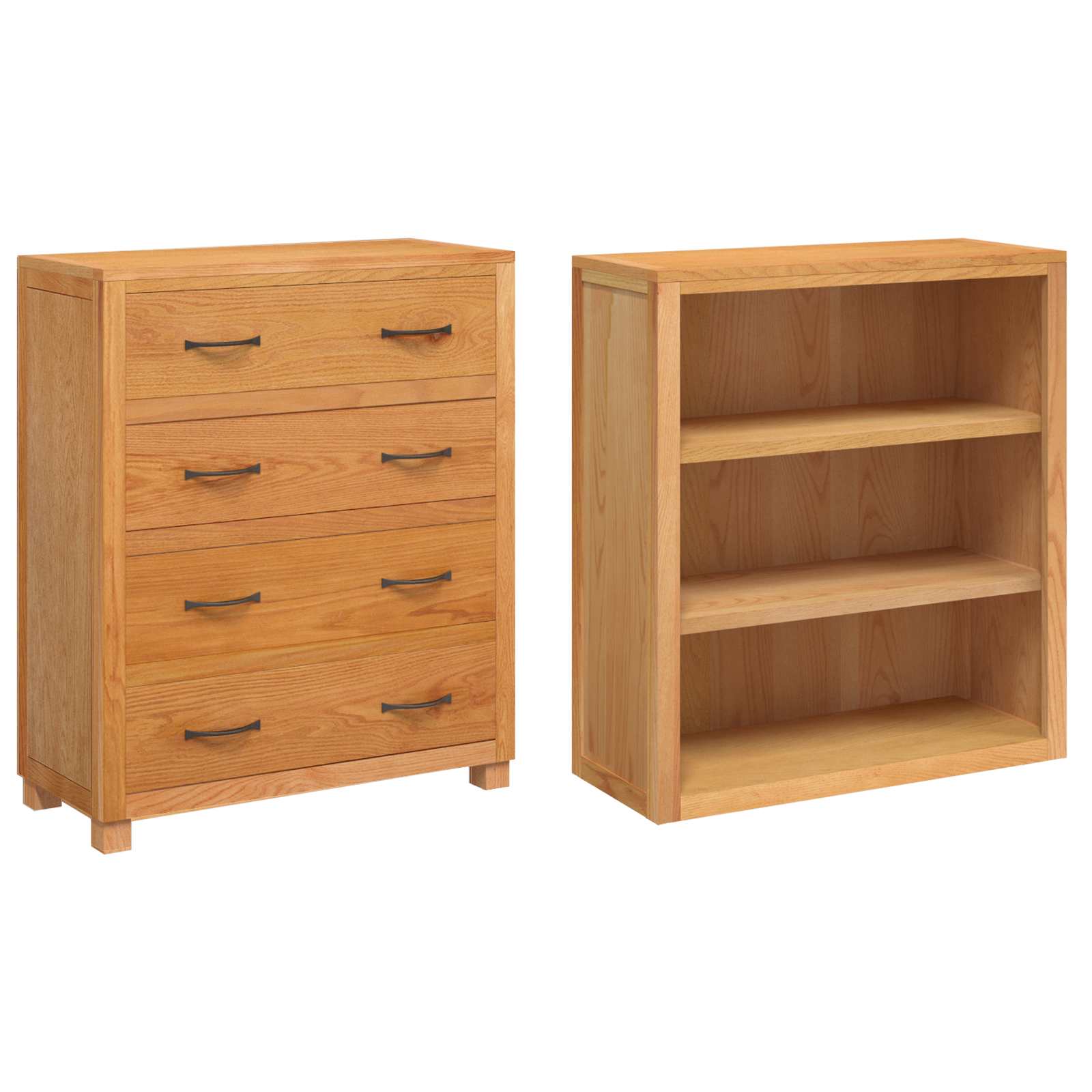 Opslagmeubel Set met lade met opslag Bruin Bewerkt hout is nu te koop bij PeponiXL, paradijselijk wonen!