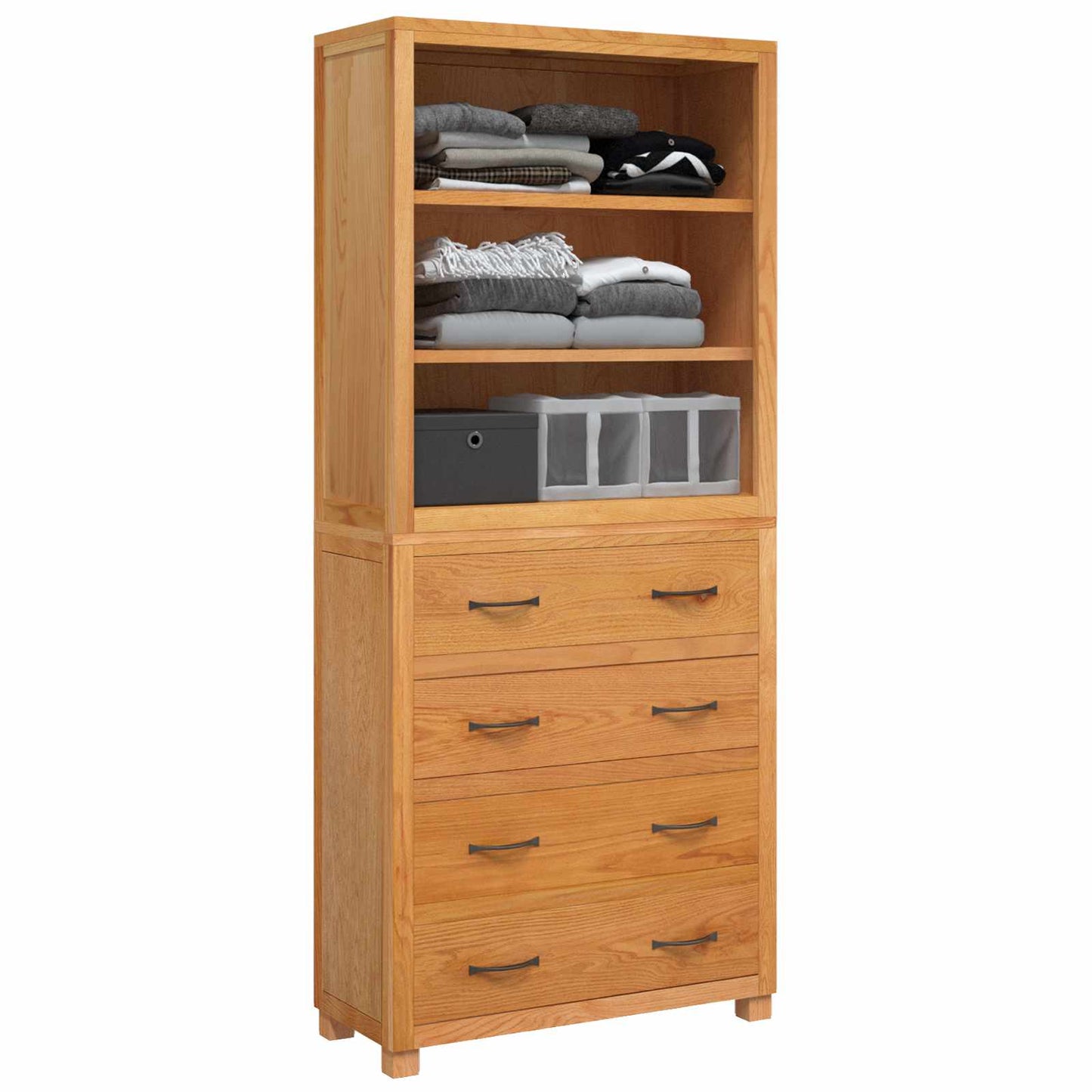 Opslagmeubel Set met lade met opslag Bruin Bewerkt hout is nu te koop bij PeponiXL, paradijselijk wonen!